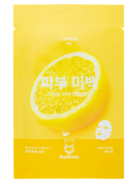 маска листовая - маска для лица с экстрактом лимона